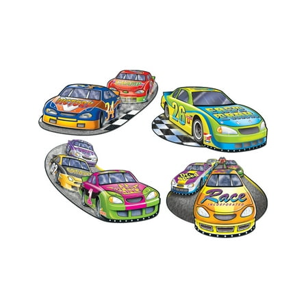 Nascar Sports Event Racing Race Cars Cutout Party Decorations