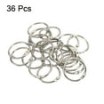 thumbnail image 3 of Unique Bargains Loose Leaf Rings Binder Ring Steel for Book DIY Scrapbook Notebook, Silver, 36 Count, 3 of 5