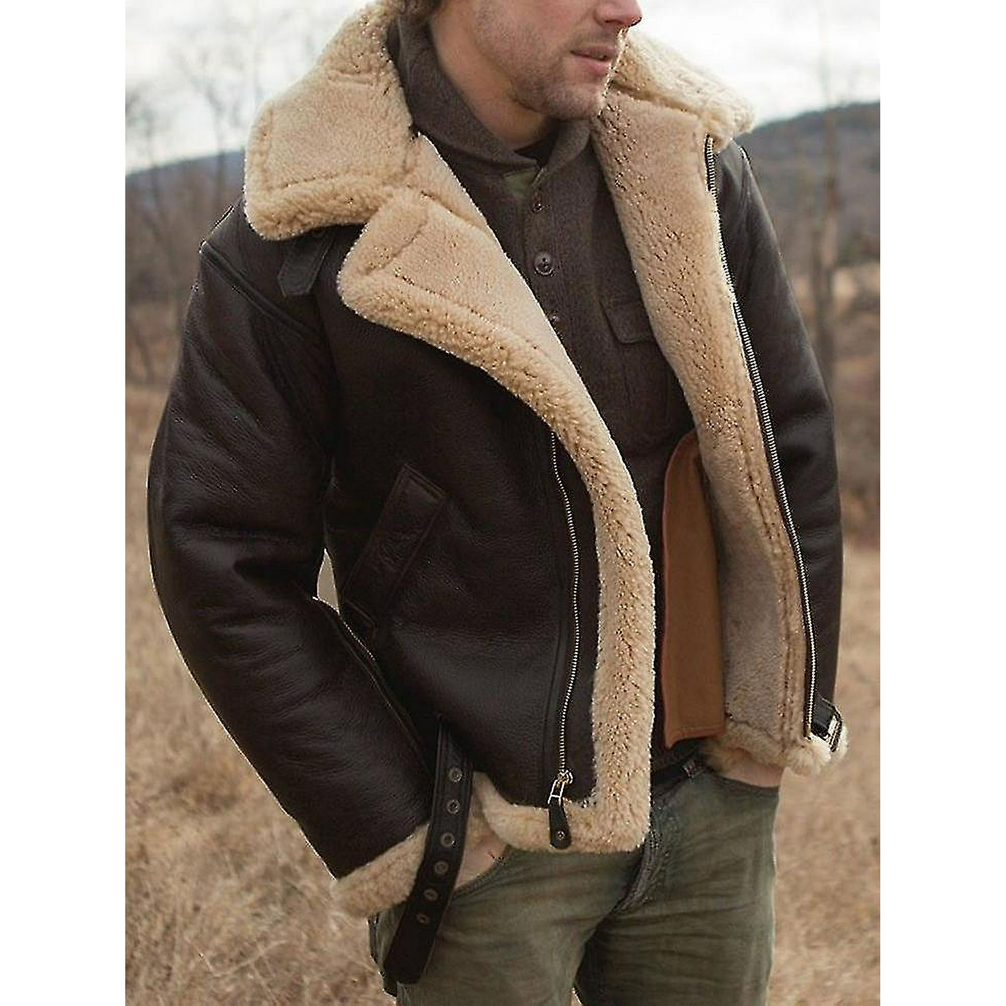 Black sheepskin aviator jacket hotsell