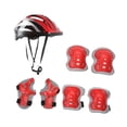 thumbnail image 2 of Conjunto de rodilleras para casco de bicicleta para niños perfecl casco deportivo con ventilación Rojo, 2 of 8