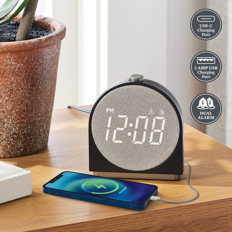 Better Homes & Gardens Digital Alarm Clock with USB Charging photo 5