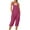Hot Pink, variant on pstuiky One Piece Jumpsuits for Women, Solid Color Casual Short Trousers Breathable with Pockets Trendy Rompers for Women Dressy Beige L