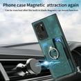 thumbnail image 3 of Compatible with Samsung Galaxy Note 20 Ultra Wallet Case with Card Holder, Premium PU Leather 360° Rotation Ring Holder Kickstand Shockproof Phone Case Cover for Galaxy Note 20 Ultra, Green, 3 of 6