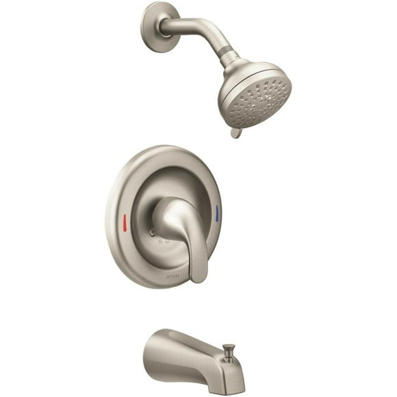 Adler Single Handle Pressure Balanced Tub and Shower Faucet - Spot Resist Brushed Nickel