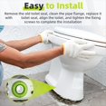 thumbnail image 2 of Junta de Inodoro Sin , Kit de Sellado de Inodoro con Anillo de Espuma Flexible, Accesorios para Inodoro de Baño., 2 of 5