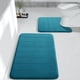 thumbnail image 1 of Juego de alfombras de baño Yimobra Memory Foam, 2 piezas, color azul pavo real, 1 of 6