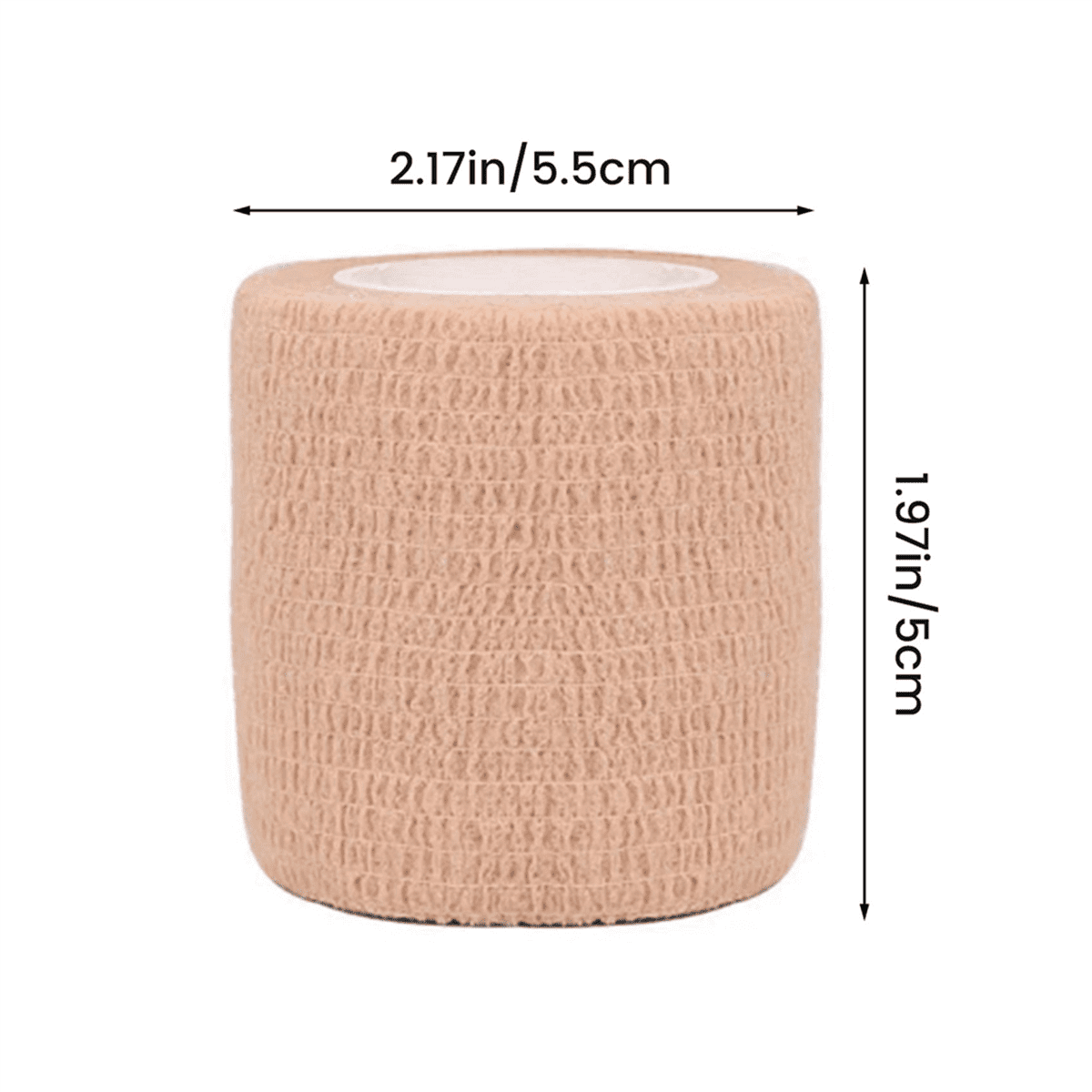 40pcs Beige Colorful Sport Self-Adhesive Elastic Bandage Wrap 4.5m Elastic Band for Knee Support Pad, Fingers