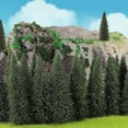 thumbnail image 2 of S0810 20PCS Árboles de cedro modelo de pino verde oscuro 3,94 pulgadas (100 mm) para modelo de paisaje de ferrocarril Diseño de paisaje Escala HO OO Nuevo (3,9 pulgadas), 2 of 5
