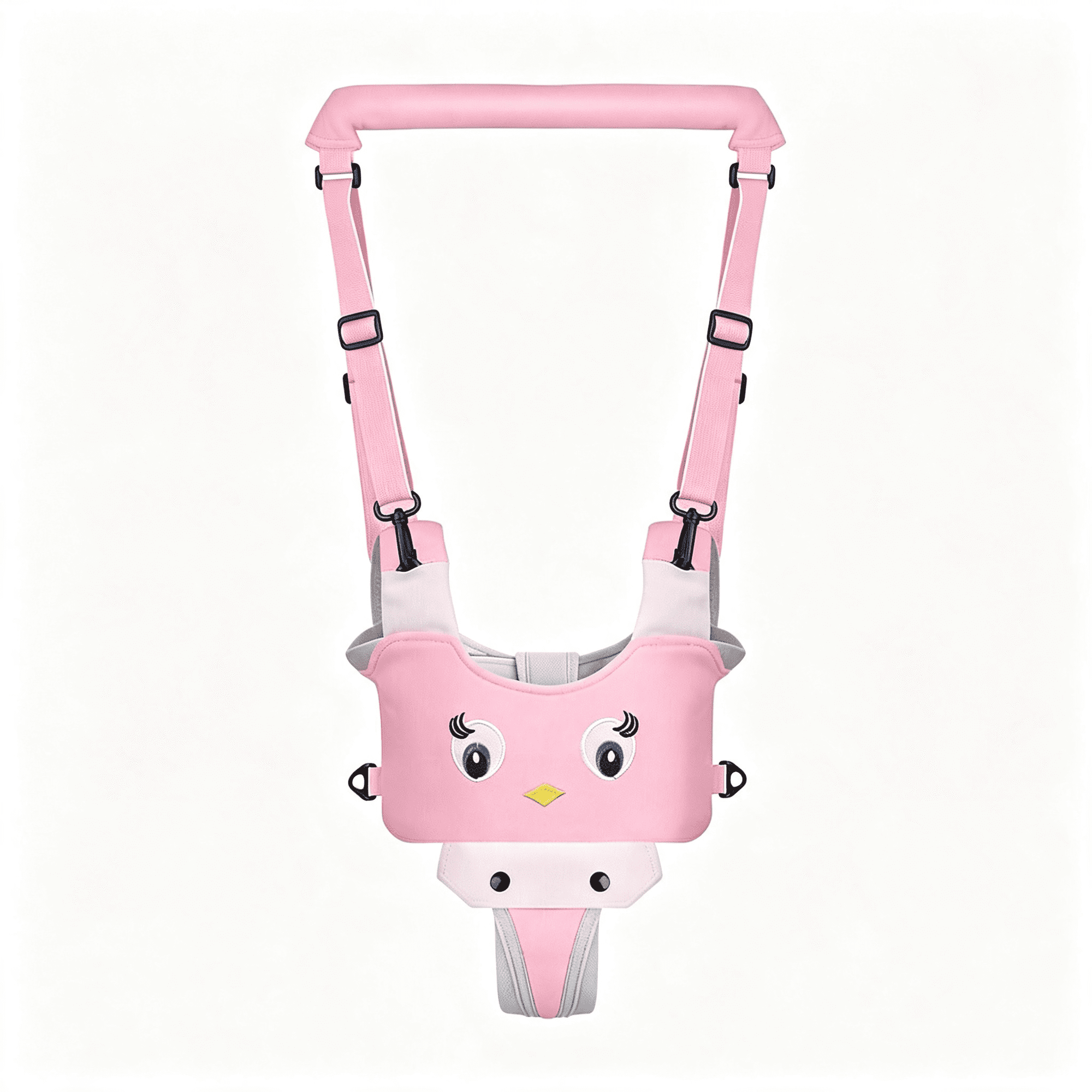 AOMRCOL Baby Walking Harness-Handheld Kids Walker Helper-Toddler Walker Harness Adjustable Assistant Belt-Help Infant Learning Walk Support Assist Trainer Tool for 7-24 Month Old (Pink)