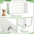 thumbnail image 6 of Freestanding Wood Pet Gate, 38"-71" Sturdy Solid Wood Dog Gate for The House, Doorway, Stairs, Pet Puppy Safety Fence, White, 6 of 8
