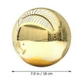 thumbnail image 2 of Bamboohart Boules de Reflection Globe de Regard en Acier Inoxydable Doré Lot de 1, 2 of 8
