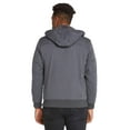 thumbnail image 6 of Maximos Men's Sherpa Lined Sahara Hooded Multi Pocket Bomber Jacket (Charcoal, Large), 6 of 10