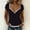 Black, variant on SEMPAI Women's Y2k Contrast Lace Tee Sweetheart Neck Cap Sleeve T Shirt Summer Crop Tops