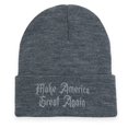 thumbnail image 2 of LILELIS Trump Gothic Style Knitted Hat with Embroidery Make America Great Again Dark Fashion, 2 of 4