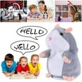 thumbnail image 3 of LNGOOR Adorable Gift Toy Talking Hamster Mouse Plush Doll for Kids Mimicry child Plush Toy Gift Repeats What You Say, 3 of 7