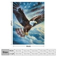 thumbnail image 4 of Shangniulu American Eagle Flannel Blanket for Bed, Eagle Fleece Throw Blanket for Men, Women and Kids - Super Soft Plush Eagle Blanket Throw Print Blanket for Eagle Lovers, 4 of 6