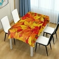 thumbnail image 5 of Fall Maple Yellow Leaves Square Tablecloth,Autumn Rectangle Modern Table Linen Cloth Cover for Thanksgiving Kitchen Dining Room Party Home Decor,60x60, 5 of 5