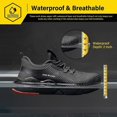 thumbnail image 2 of Waterproof Steel Toe Shoes For Men Women Lightght Slip Resistant Comfortable Fety Work Sneakers Construction, 2 of 5
