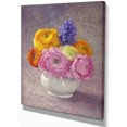 thumbnail image 2 of Fleurs Ranunculus Multicolores dans un Vase - Impression sur Toile Florale, 2 of 4
