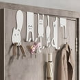 thumbnail image 6 of behind The Door Hanger and Storage Rack, over The Door Hook Organizer, No Punching Installation, Wall Mounted for Storing Clothes Hats and Keys, for Kitchen Cabinet and Closet Door, Black, by FAJHHA, 6 of 8