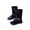 E021-Black, variant on hengsof Children High Top Ankle Boots Summer Sandals Soft Sole Flip Flop Strappy Roman Shoes for Big Kids Girls Mid Calf Booties
