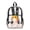Axolotl Sunflower Cherry Blossom, variant on Clear Bookbag for Girls Boys Transparent Backpack See Through School Daypack PVC Heavy Duty Unisex School Backpack for Teens Kids, Union Jack British Flag Black