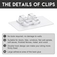 thumbnail image 3 of 100Pcs Hooks for Outdoor String Lights Waterproof for Patio Hanging Christmas Light Cable Cord Rope Organizer, 3 of 5