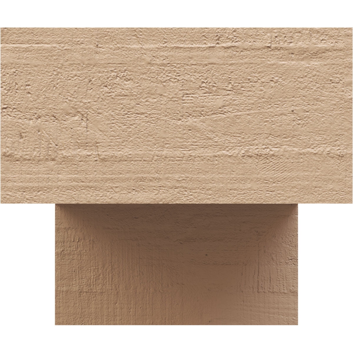 4"W x 8"D x 4"H Wide Chapel Hill Rough Cedar Woodgrain TimberThane Corbel, Primed Tan