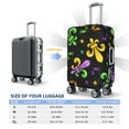 thumbnail image 6 of Daiia Mardi Gras Carnival4 Luggage Cover, Thickened Washable Travel Luggage Covers, Elastic Unique Baggage Covers for 18-20 inch Luggage-Medium, 6 of 9