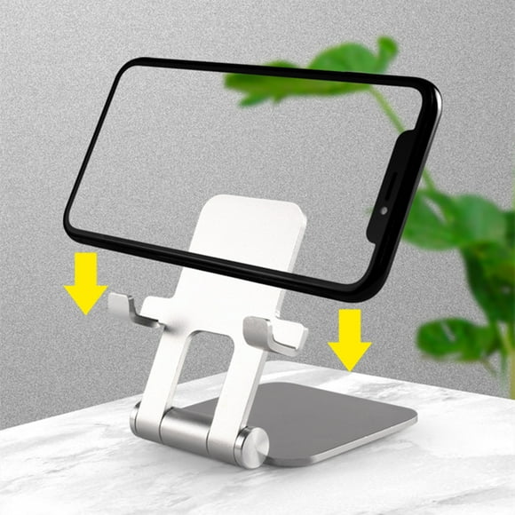 Dvkptbk Foldable Phone & Tablet Stand Adjust-able Aluminum Portable Stand Holder for Desk Foldable Dock Heavy Duty Metal Base Tablet Stand Game Accessories on Clearance