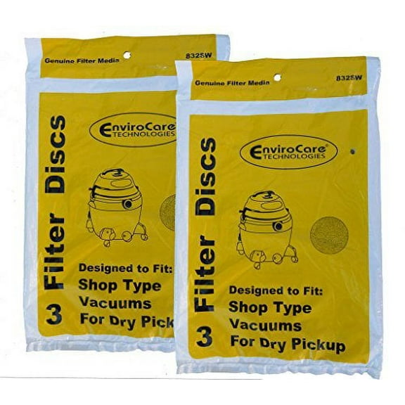 6 Compatible with ShopVac Wet/Dry 9013700 Reusable Disc Filters Vacuum Cleaner 901-37-00 Shop Va