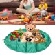 thumbnail image 3 of Bolsa de almacenamiento con cordón para juguetes infantiles, impermeable, multifuncional, verde, para uso doméstico y exterior, 140 cm de diámetro, 3 of 10