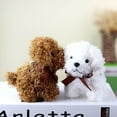 thumbnail image 4 of Edgtyos Simulation Dog Poodle Toys Suffed Doll Key Chain Ring Pendant Toys For Christmas Gift, 4 of 7