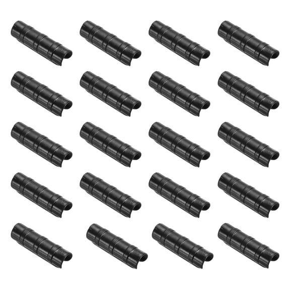 Uxcell 3/4" 20mm Greenhouse Clamp Greenhouse Snap Clip Plastic Tube Clip 50 Pack Black