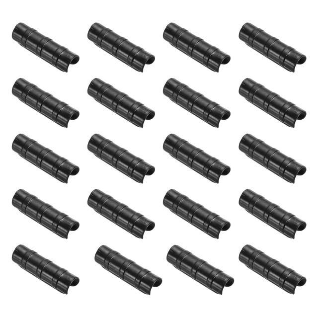 Abrazadera de invernadero Uxcell 3/4" 20mm Clip de plástico para tubo 60 piezas negro