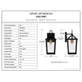 thumbnail image 5 of Luxury Urban Loft Wall Sconce, Small Size: 13.25''H x 6''W, with Mid Century Modern Style Elements, Matte Black Finish, UQL1961 from the Ulm Collection by Urban Ambiance, 5 of 5