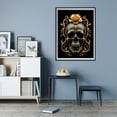 thumbnail image 7 of Diamond Art Kit for Adults, Ornate Skull With Golden Rose Diamond Painting for Adults Beginners, DIY Diamond Art Painting Kits, 5D Diamond Painting Crafts for Home Decor 12x16 Frameless, 7 of 7