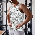 thumbnail image 5 of KLL Bicycle Print Men's Muscle Gym Workout Stringer Tank Tops Bodybuilding Fitness T-Shirts Tank Tops Men-3X-Large, 5 of 7