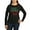 Black, variant on - Im Nice She's Naughty Elf Hat Women's Long Sleeve - Women's Long Sleeve Graphic Tee Casual Fit