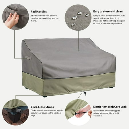 Kylinlucky Outdoor Furniture Covers Waterproof 3 Seater Patio Sofa Cover Fits Up To 60 X 34 27 Inches Canada Outdoor Furniture Covers Waterproof, Can Patio Furniture Covers Be Washed Outside
