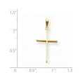 thumbnail image 3 of 14k Yellow Gold Cross Pendant Charm, 3 of 4