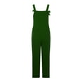 thumbnail image 5 of Fesfesfes Jumpsuit for Women Solid Color Large Size Literary Straps Casual Trousers Jumpsuit, 5 of 5