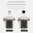 thumbnail image 2 of Coffee Canister Airtight Bean Container with Date Tracker Stainless Steel Kitchen Storage Box 1.8L White, 2 of 6