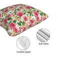 thumbnail image 4 of Throw Pillow Covers, Beautiful Rose Flowers Soft Square Pillow Cases with Invisible Zipper for Couch Bed Sofa, Farmhouse Fall Home Decor 12"x12", 4 of 7