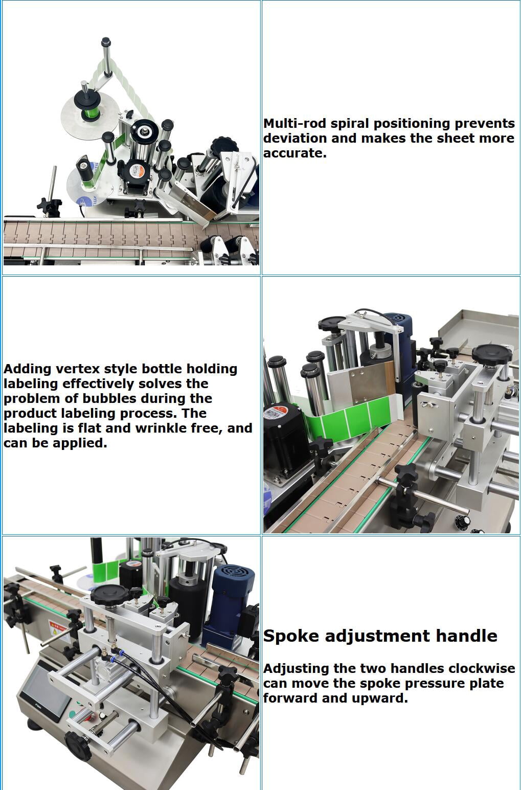 Conveyor Round Bottle High Speed Marking Labeling Machine Automatic Round Bottle Label Applicator Desktop Labeler Maker with Emergency Stop Switch and Touch Screen 110V 20-30PCS/min