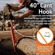 LogOX 3-in-1 Forestry MultiTool – Log Hauler, Cant Hook, Timberjack | Made in USA,