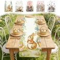 thumbnail image 7 of A Easter Bunny Egg Table Runner Openwork Design Polyester Fabric For Indoor Outdoor Dining Room Living Room Table And Holiday Festival Decoration 72.05 X 13.0 Inch, 7 of 7