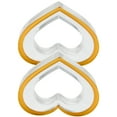 thumbnail image 1 of 2pcs Napkin Ring Acrylic Table Napkin Holder Heart Shape Party Napkin Clasp, 1 of 7