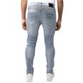 thumbnail image 2 of RAW X Mens Skinny Fit Moto Jeans, Light Blue, 36X32, 2 of 7