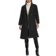 thumbnail image 2 of Abrigo largo de doble botonadura con solapa de pico para mujer INSPIRE CHIC, de invierno, negro, tamaño XS, 2 of 6